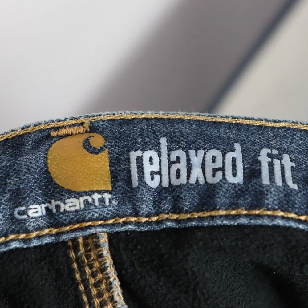 Carhartt Fleece Lined relaxed Fit Jeans size 36 X 30
